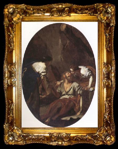 framed  CAVALLINO, Bernardo Lot and His Daughters (mk05), ta009-2